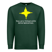 Sports Green undertale   determination point Premium Sweatshirt - linhVisuals