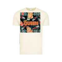 Vintage Arctic nail queen hand and polish with lights and leopard seamless pattern bb Vintage Tee - BundleAndBundleShop