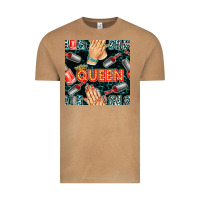 Nail Queen Hand And Polish With Lights And Leopard Seamless Pattern Bb Vintage Tee | Teevron
