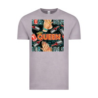 Vintage Zinc nail queen hand and polish with lights and leopard seamless pattern bb Vintage Tee - BundleAndBundleShop