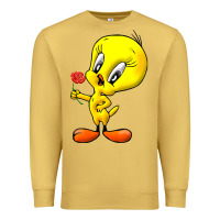 Antique Gold tweety Premium Sweatshirt - linhVisuals