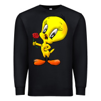 Black tweety Premium Sweatshirt - linhVisuals