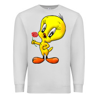 Dove Grey tweety Premium Sweatshirt - linhVisuals