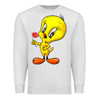 Oatmeal Heather tweety Premium Sweatshirt - linhVisuals