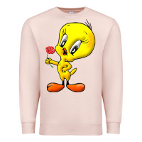Pale Pink tweety Premium Sweatshirt - linhVisuals