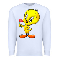 White tweety Premium Sweatshirt - linhVisuals