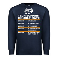 Navy tech support hourly rate t shirt Premium Sweatshirt - linhVisuals