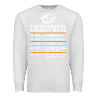 Oatmeal Heather tech support hourly rate t shirt Premium Sweatshirt - linhVisuals