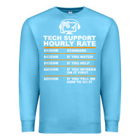 Ocean Blue tech support hourly rate t shirt Premium Sweatshirt - linhVisuals