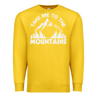 Lemon take me to the mountains nature lover Premium Sweatshirt - linhVisuals