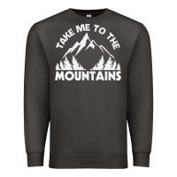 Smoke take me to the mountains nature lover Premium Sweatshirt - linhVisuals