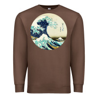 Chestnut great wave Premium Sweatshirt - linhVisuals