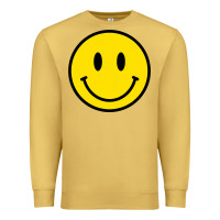 Antique Gold vintage retro happy smiley face 80's 90's aesthetic sweatshirt Premium Sweatshirt - linhVisuals