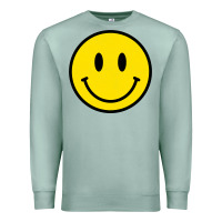 Seafoam vintage retro happy smiley face 80's 90's aesthetic sweatshirt Premium Sweatshirt - linhVisuals