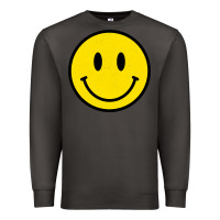 Smoke vintage retro happy smiley face 80's 90's aesthetic sweatshirt Premium Sweatshirt - linhVisuals