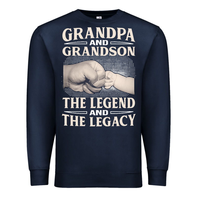 Grandpa And Grandson The Legend T  Shirtgrandpa And Grandson The Legen Premium Sweatshirt by linhVisuals | Teevron