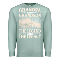 Seafoam grandpa and grandson the legend t  shirtgrandpa and grandson the legen Premium Sweatshirt - linhVisuals