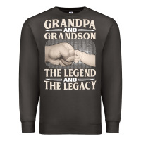 Smoke grandpa and grandson the legend t  shirtgrandpa and grandson the legen Premium Sweatshirt - linhVisuals