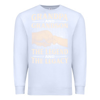White grandpa and grandson the legend t  shirtgrandpa and grandson the legen Premium Sweatshirt - linhVisuals