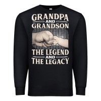 Black grandpa and grandson the legend t  shirtgrandpa and grandson the legen Premium Sweatshirt - linhVisuals