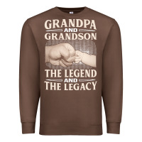 Chestnut grandpa and grandson the legend t  shirtgrandpa and grandson the legen Premium Sweatshirt - linhVisuals