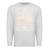 Dove Grey grandpa and grandson the legend t  shirtgrandpa and grandson the legen Premium Sweatshirt - linhVisuals