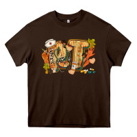 Chocolate Brown fall rt Heavy Core Tee - CowGirlArtShop