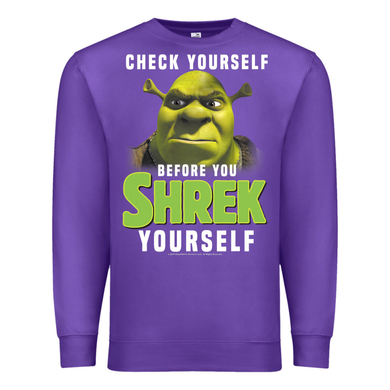 Sh.rek Check Yourself Before You Sh.rek Yourself T Shirt Premium Sweatshirt by linhVisuals | Teevron
