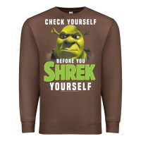 Chestnut sh.rek check yourself before you sh.rek yourself t shirt Premium Sweatshirt - linhVisuals