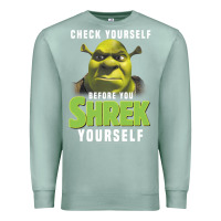 Seafoam sh.rek check yourself before you sh.rek yourself t shirt Premium Sweatshirt - linhVisuals
