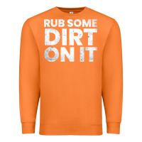 Carrot vintage funny shirts for men, rub some dirt on it long sleeve t shirt Premium Sweatshirt - linhVisuals