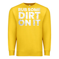 Lemon vintage funny shirts for men, rub some dirt on it long sleeve t shirt Premium Sweatshirt - linhVisuals