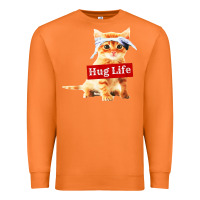 Carrot hug life kitty cat Premium Sweatshirt - linhVisuals