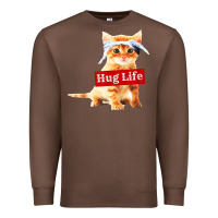 Chestnut hug life kitty cat Premium Sweatshirt - linhVisuals