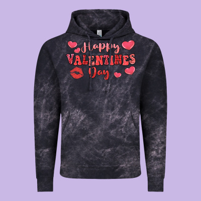 Happy Valentine's Day Vintage Hoodie Designed By Lillyallendesigns