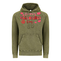 Vintage Olive happy valentine's day Vintage Hoodie - LillyAllenDesigns