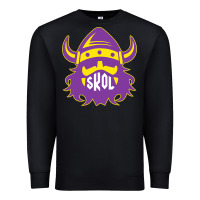 Black skol nordic viking helmet shirt Premium Sweatshirt - linhVisuals
