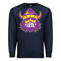 Navy skol nordic viking helmet shirt Premium Sweatshirt - linhVisuals
