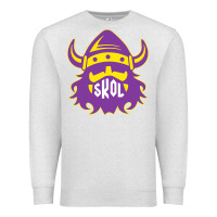 Oatmeal Heather skol nordic viking helmet shirt Premium Sweatshirt - linhVisuals
