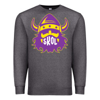 Charcoal Heather skol nordic viking helmet shirt Premium Sweatshirt - linhVisuals
