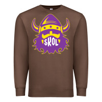 Chestnut skol nordic viking helmet shirt Premium Sweatshirt - linhVisuals