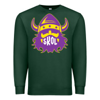 Sports Green skol nordic viking helmet shirt Premium Sweatshirt - linhVisuals