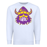 White skol nordic viking helmet shirt Premium Sweatshirt - linhVisuals