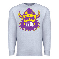 Heather Grey skol nordic viking helmet shirt Premium Sweatshirt - linhVisuals