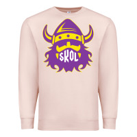Pale Pink skol nordic viking helmet shirt Premium Sweatshirt - linhVisuals