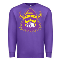 Purple skol nordic viking helmet shirt Premium Sweatshirt - linhVisuals