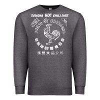 Charcoal Heather sriracha official hot chili sauce men's graphic Premium Sweatshirt - linhVisuals