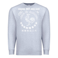 Heather Grey sriracha official hot chili sauce men's graphic Premium Sweatshirt - linhVisuals