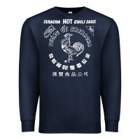 Navy sriracha official hot chili sauce men's graphic Premium Sweatshirt - linhVisuals