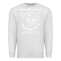 Oatmeal Heather sriracha official hot chili sauce men's graphic Premium Sweatshirt - linhVisuals